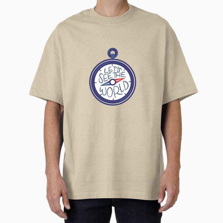Adventure Themed Compass Illustration With Motivational Quote Classic Regular Fit T-Shirt