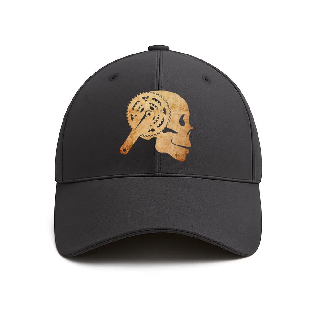 Cycling Skull Mountain Biker Baseball Cap