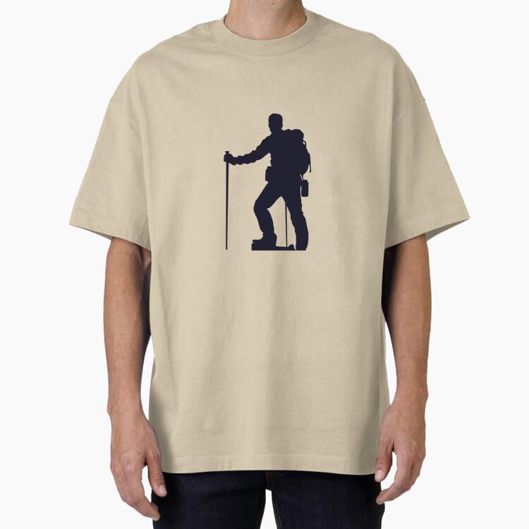 Hiking Man Silhouette Classic Regular Fit T-Shirt