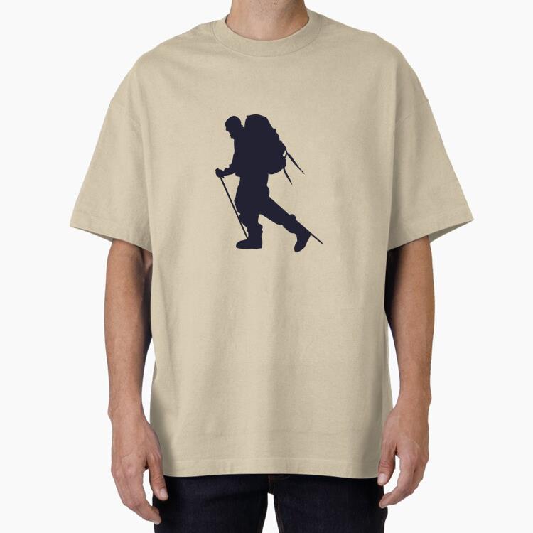 Hiking Mountain Silhouette Classic Regular Fit T-Shirt