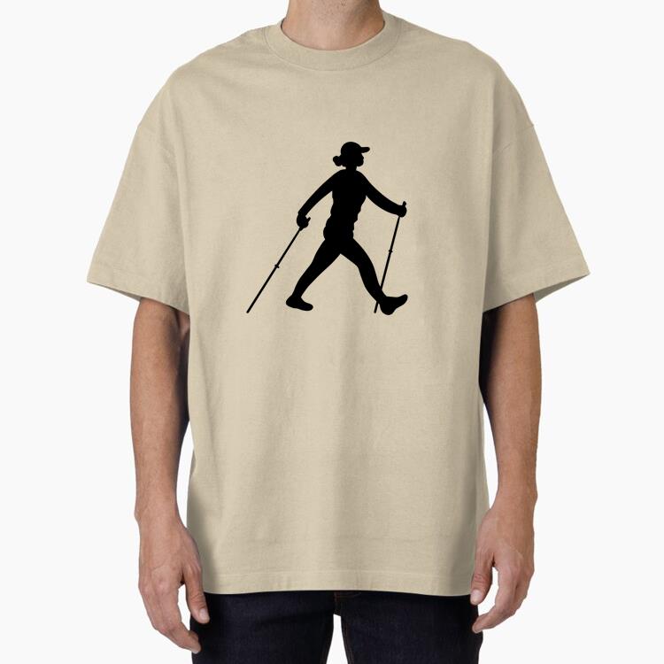 Hiking Woman Silhouette Classic Regular Fit T-Shirt