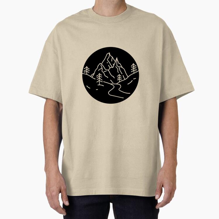 Landscape Cut Out Classic Regular Fit T-Shirt