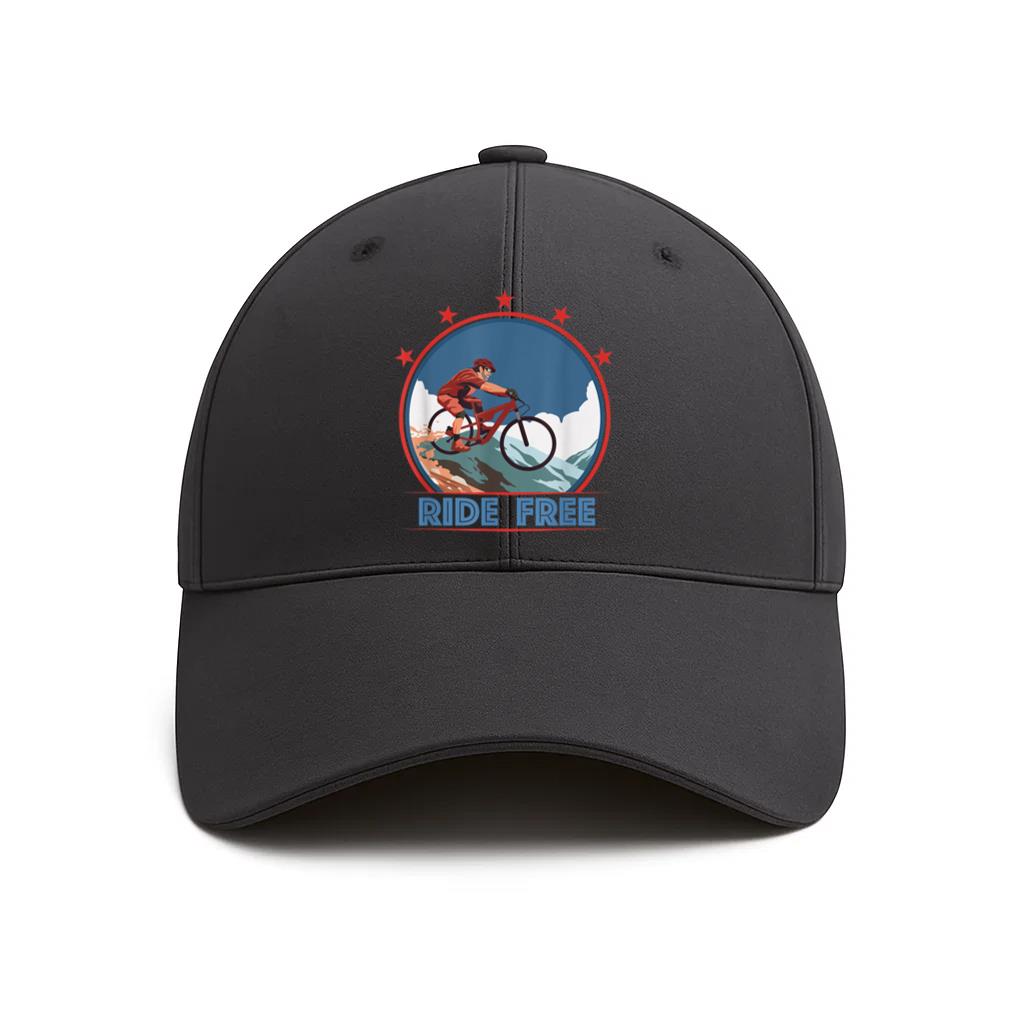 Mountain Bike Cycling Ride Free Baseball Cap