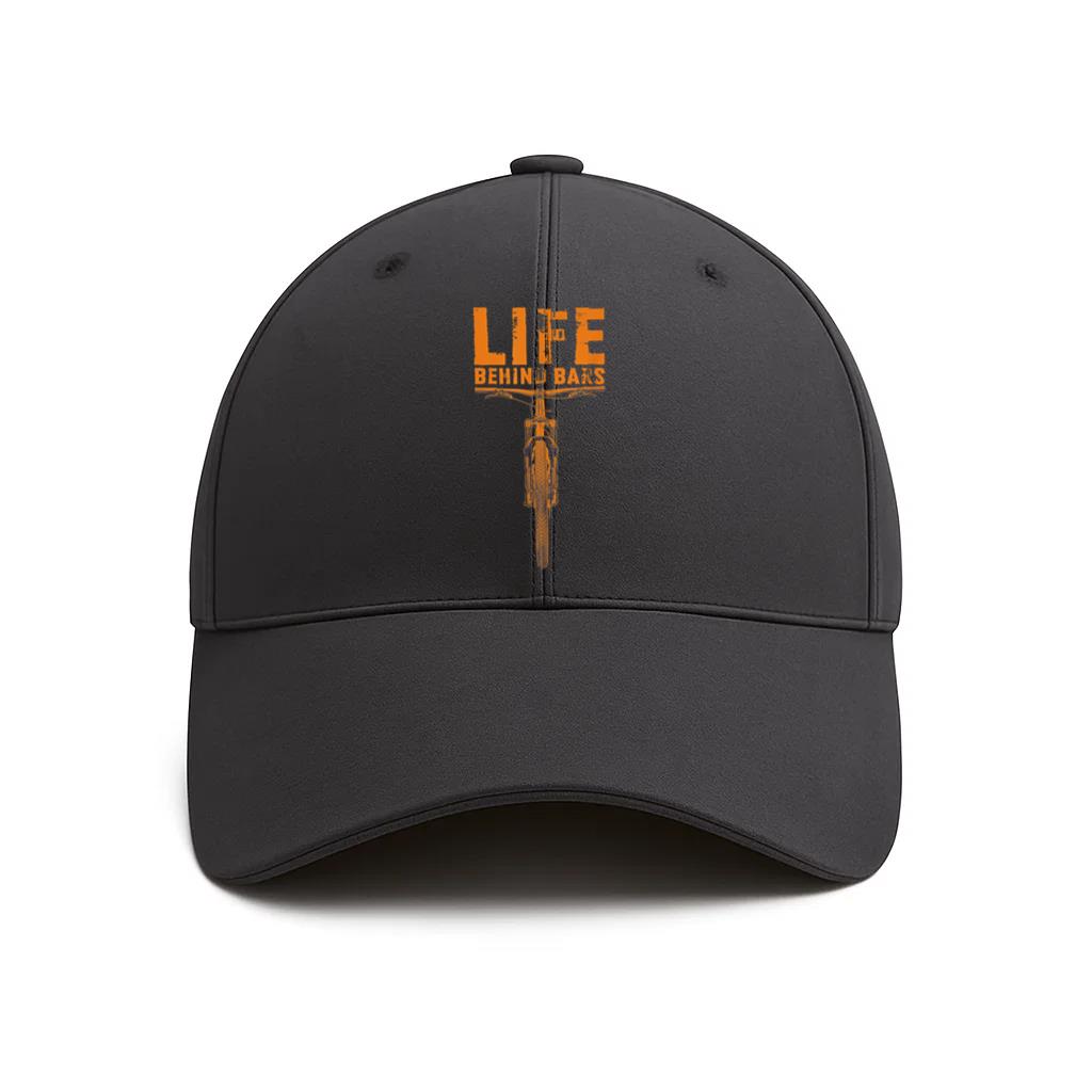 Mountain Bike Life Behind Bars Cycling Baseball Cap