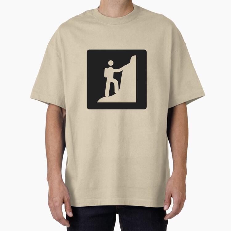 Mountain Climbing Square Icon Classic Regular Fit T-Shirt