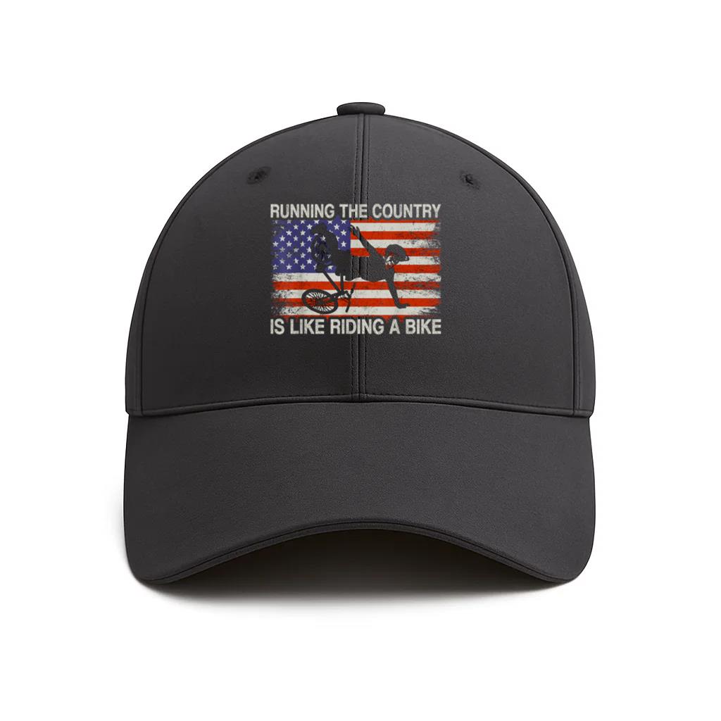 Running The Country Is Like Riding A Bike Baseball Cap