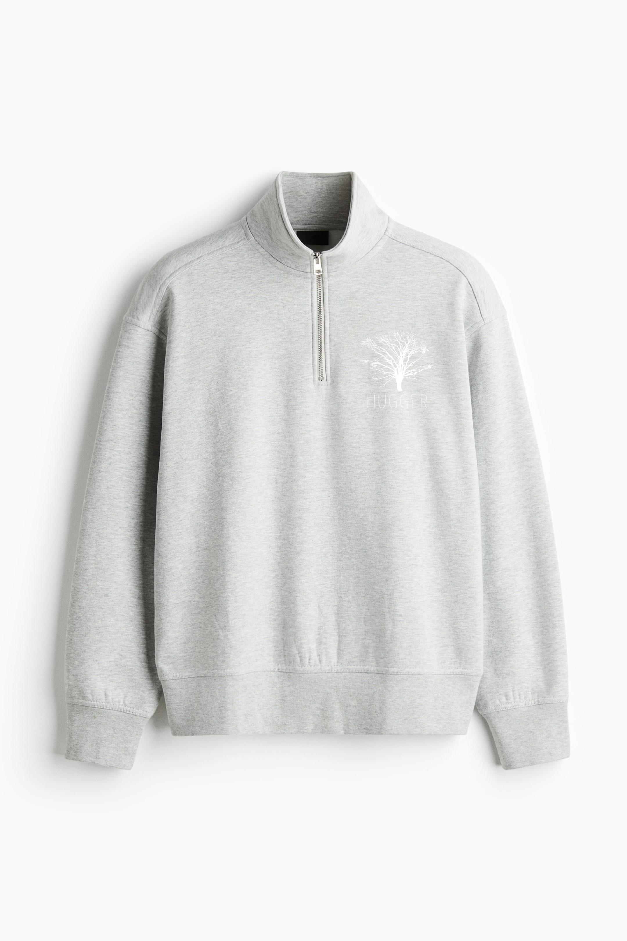 Tree Hugger Outdoor Lover Camping Hiking Earth Day Loose-Fit Sweatshirt Collar Jacket